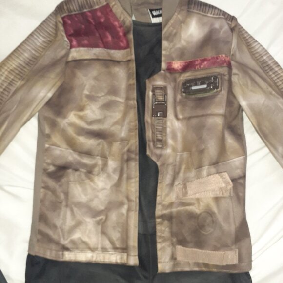 AMSCAN KIDS COSTUME STAR WARS FINN JUMPSUIT COSPLAY OUTFIT-CHILDS SIZE M 8-10 - Picture 2 of 3